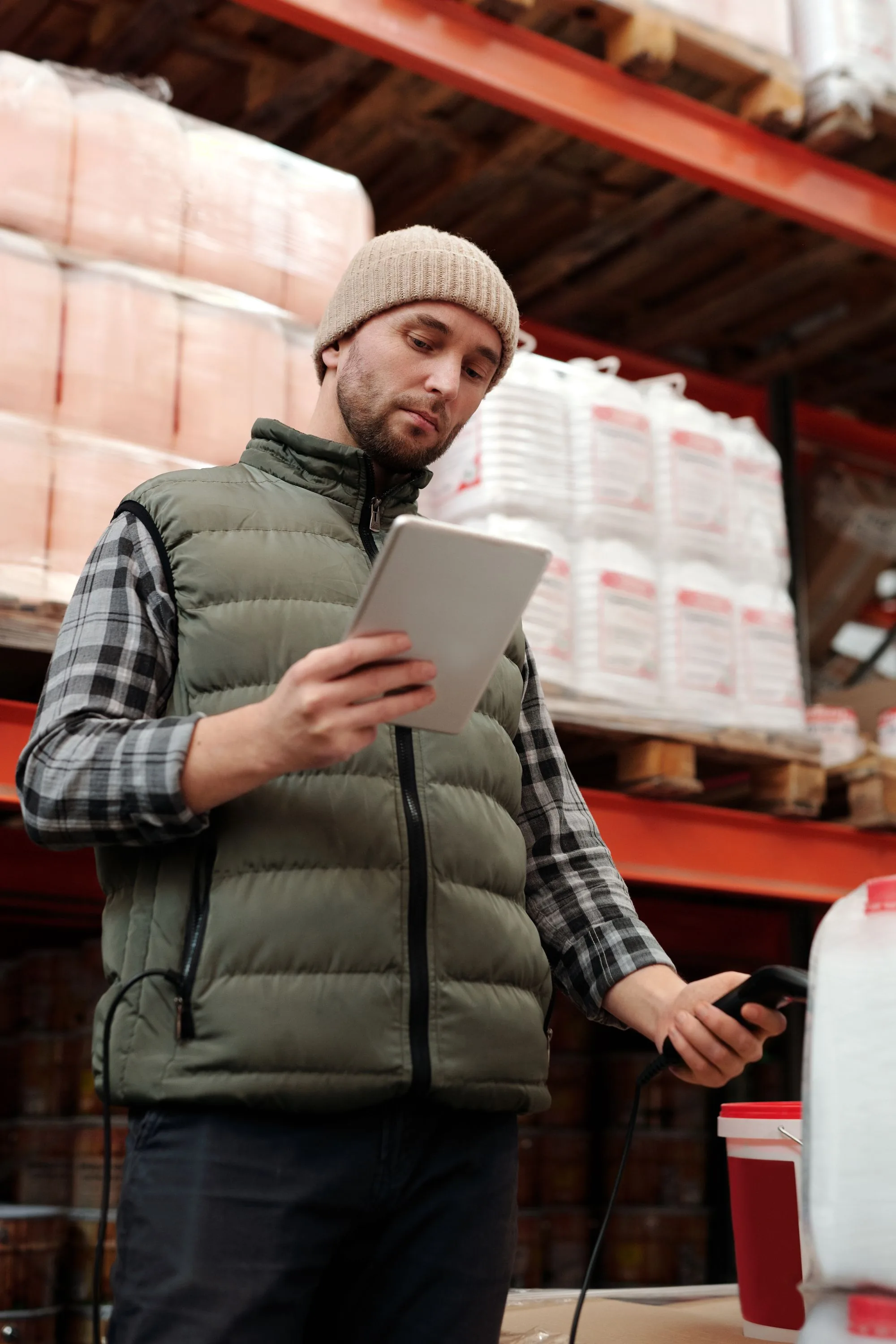 Gestión de inventario apoyada por una aplicación empresarial